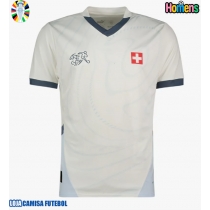 Camisa de Futebol Suíça Equipamento Secundário Europeu 2024 Manga Curta